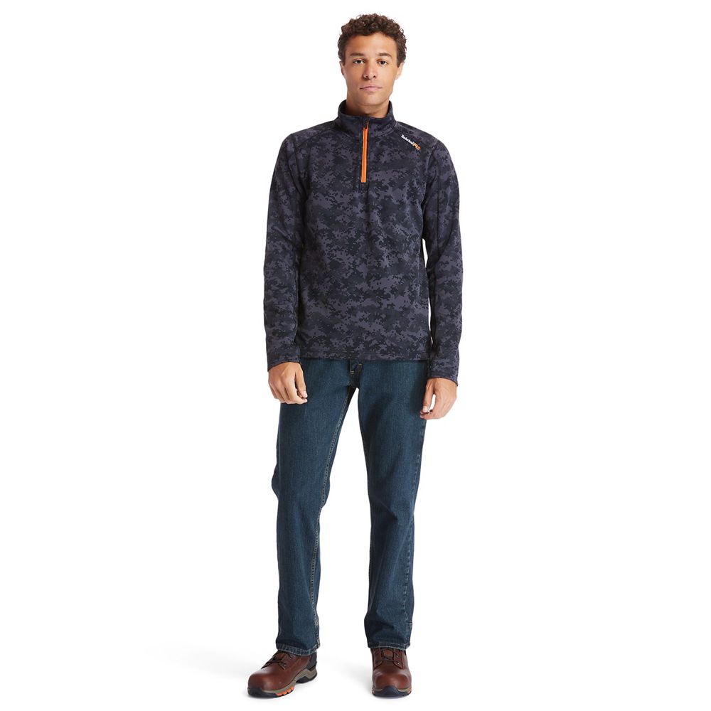 Hanorac Timberland Barbati Negrii - Pro® Understory Quarter-Zip Fleece - Romania - QEHGMP836